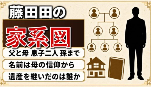 藤田田の家系図｜「田」の一字は母の信仰から！息子2人と491億円の行方