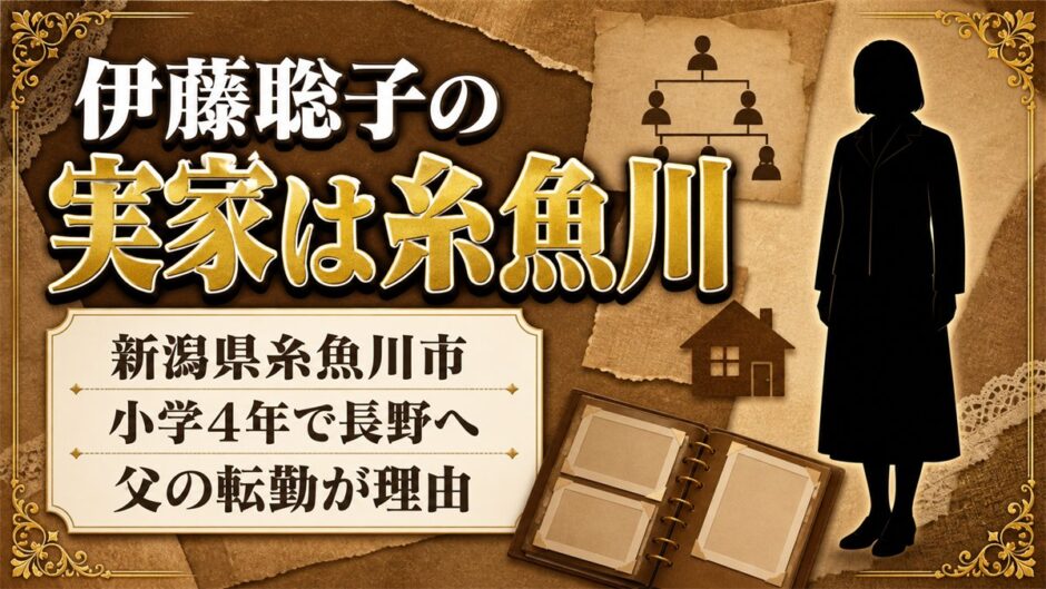 伊藤聡子の実家は新潟県糸魚川市！小学4年で長野へ移った父の転勤