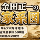 金田正一の家系図はプロ野球一家！一族600勝の内訳と甥が金田姓を継がなかった理由