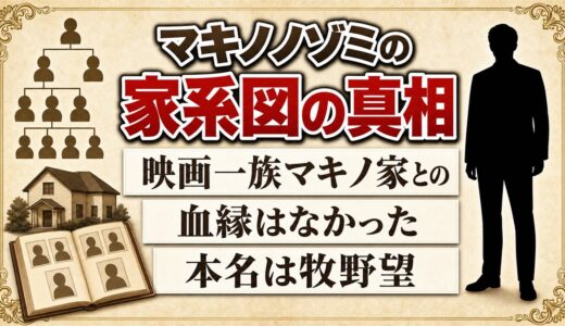 マキノノゾミの家系図にマキノ省三の名前はない！本名が生んだ映画一族との勘違い