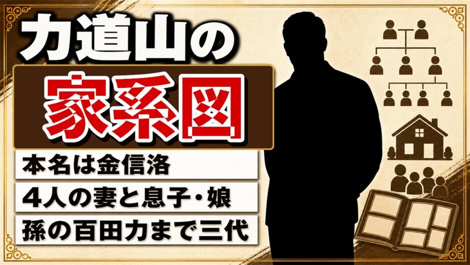 力道山の家系図は三代でリングへ！孫・百田力と朝鮮に残された娘
