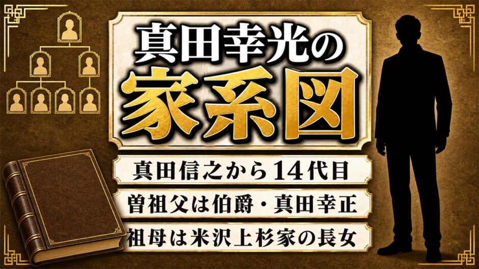 真田幸光の家系図は真田信之から14代目！曽祖父は伯爵・幸正、祖母は米沢上杉家の長女