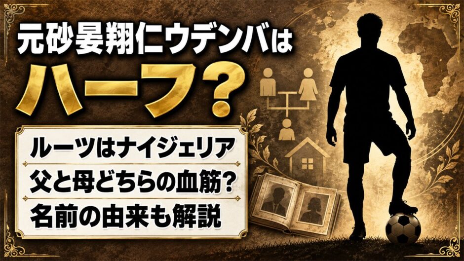 元砂晏翔仁ウデンバはハーフ？ルーツはナイジェリア！父と母どちらの血筋なのか