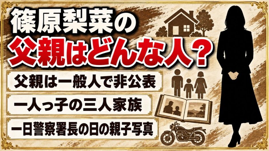 篠原梨菜の父親は一般人で非公表！一日警察署長の日にバイクにまたがった父とは？