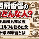 寺西飛香留の父は名前も職業も非公表！4歳の娘をゴルフへ導いた父の勧めとは