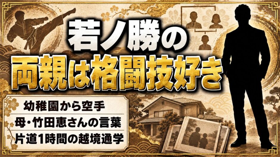 若ノ勝の両親は格闘技好きで空手が入口！母・恵さんが語った息子の決意とは