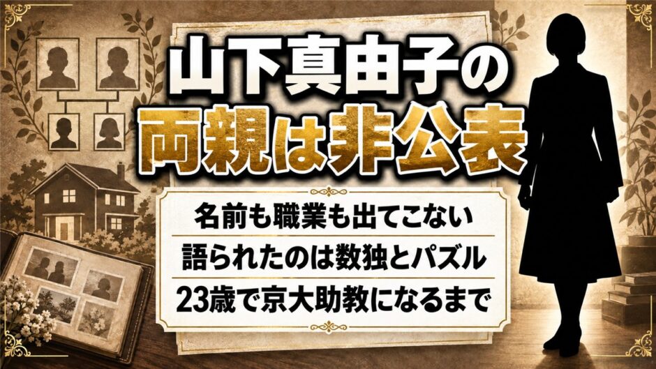 山下真由子の両親は非公表！代わりに本人が語った数独とパズルの原点とは
