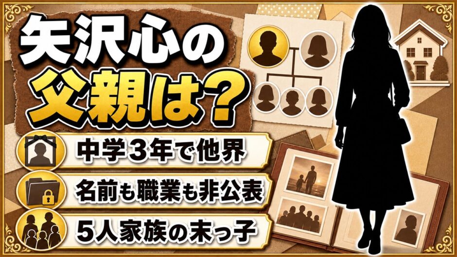矢沢心の父親は非公表の一般人！中学3年で亡くした父と福岡時代とは？