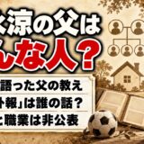 徳永涼の父は非公表！検索で出る父の訃報の記事は誰の話？